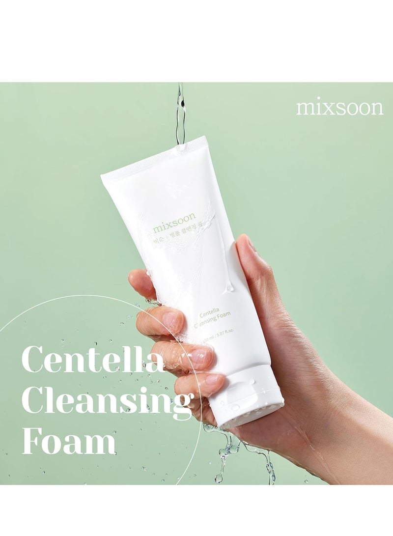 mixsoon mixsoon Centella Cleansing Foam 5.07 fl oz/ 150ml,Low pH cleansing foam for soothing and moisturization  - Image 2
