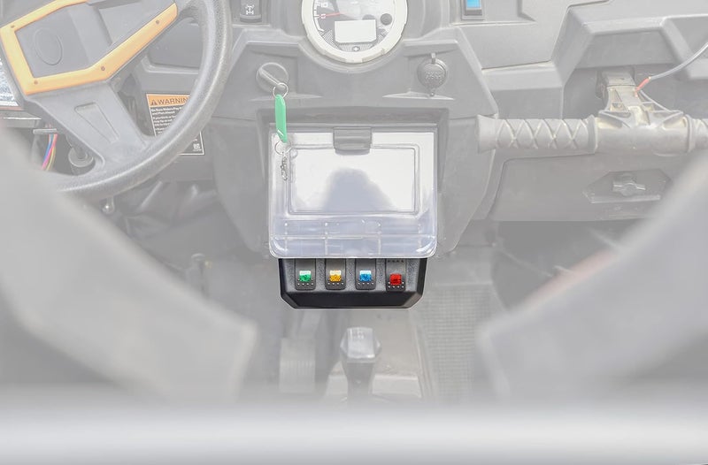 SAUTVS لوحة مفاتيح SAUTVS لسيارة بولاريس RZR XP 1000 مع 4 مفاتيح روكر (2014-2018) - Image 2
