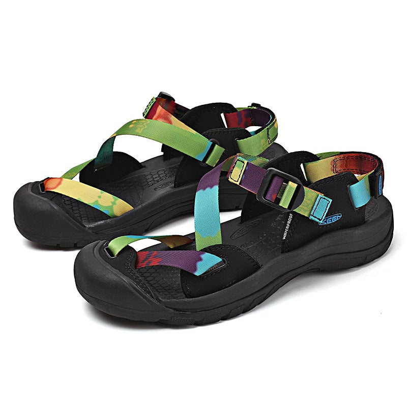 Summer Keen Outdoor Cohen Sports Beach Shoes Mountaineering Wading Webbing Velcro Wear-Resistant Non-Slip Sandals For Men And Women - Image 2