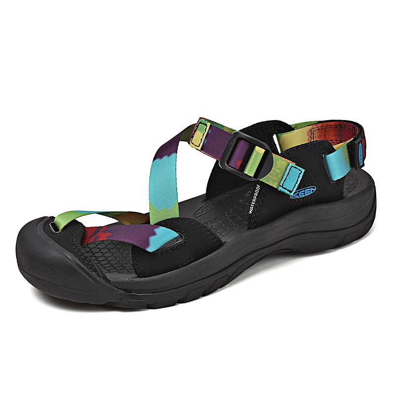 Summer Keen Outdoor Cohen Sports Beach Shoes Mountaineering Wading Webbing Velcro Wear-Resistant Non-Slip Sandals For Men And Women - Image 4