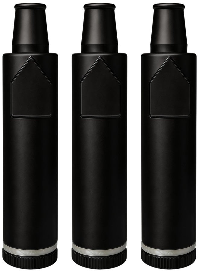 OakMsOik Metal Ieak-proof Bottle (3nd Generation Upgrade Version) (Black）Pepper Shaker (3 pack) - Image 1