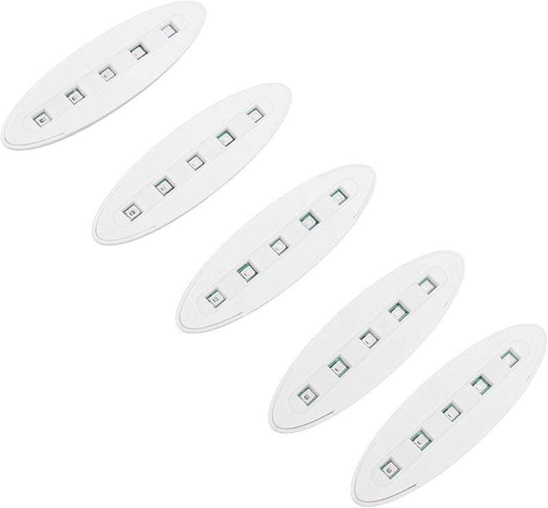Acouto Portable USB Nail Art Lamp With 5 LED Beads 395nm Light White Oval - Image 4