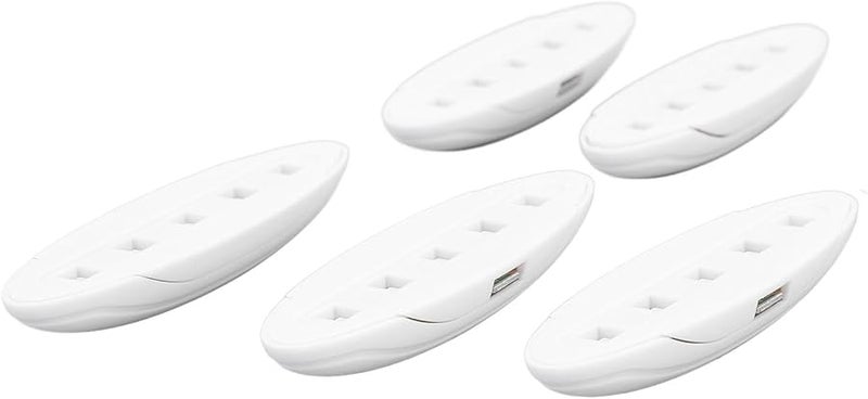 Acouto Portable USB Nail Art Lamp With 5 LED Beads 395nm Light White Oval - Image 5