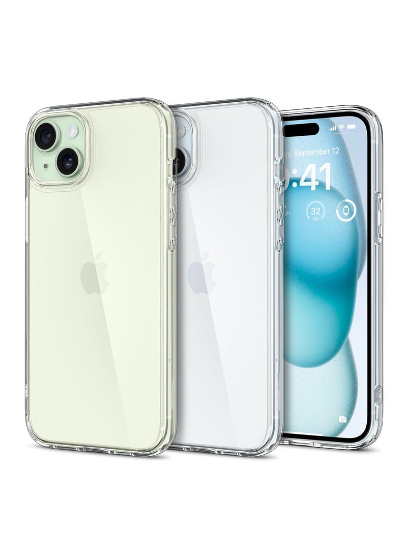 HuHa Clear Case for iPhone 15 Plus Case, Shockproof Thin Cover, Yellowing-Resistant Slim Transparent TPU Phone Case, Zero Series, Clear  - Image 1