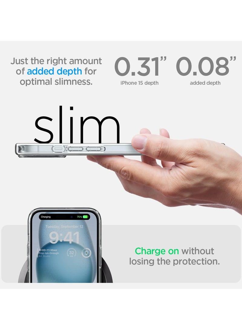 HuHa Clear Case for iPhone 15 Plus Case, Shockproof Thin Cover, Yellowing-Resistant Slim Transparent TPU Phone Case, Zero Series, Clear  - Image 2