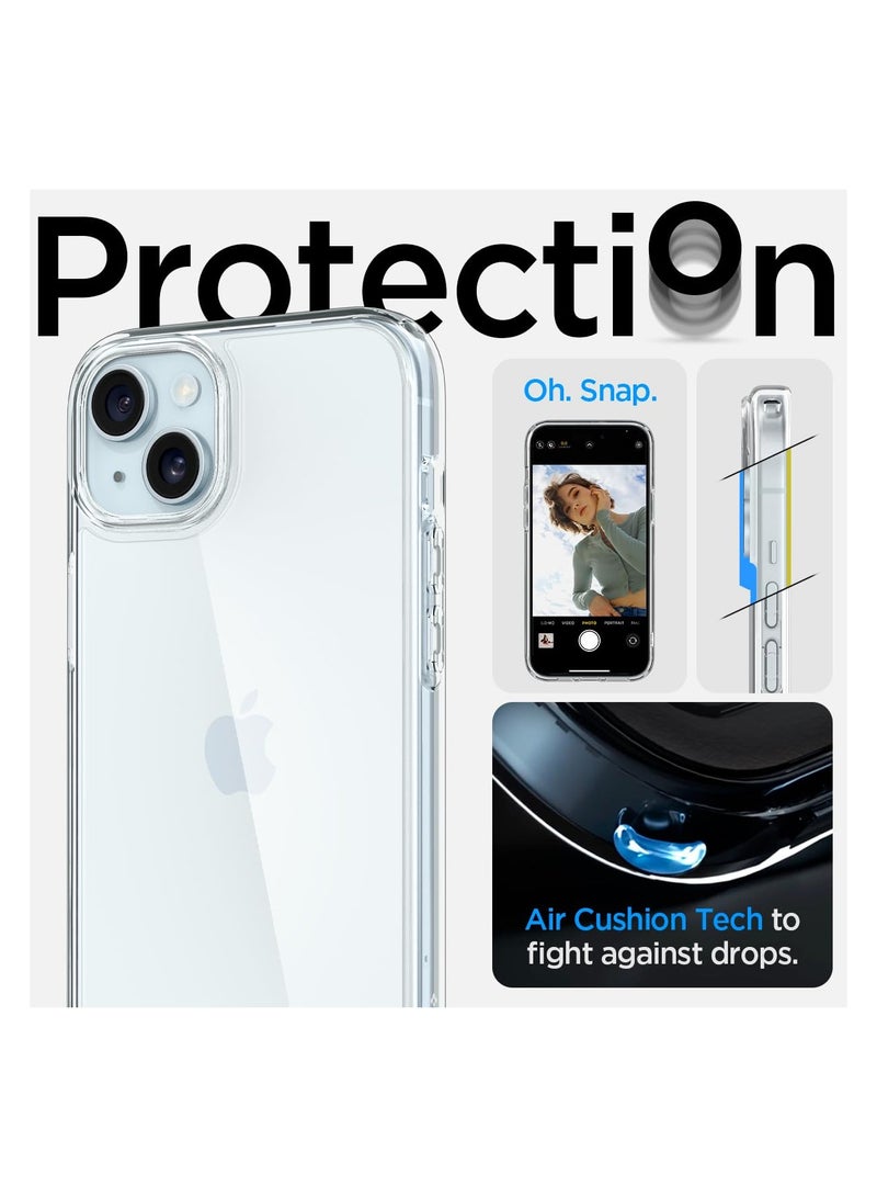 HuHa Clear Case for iPhone 15 Plus Case, Shockproof Thin Cover, Yellowing-Resistant Slim Transparent TPU Phone Case, Zero Series, Clear  - Image 3