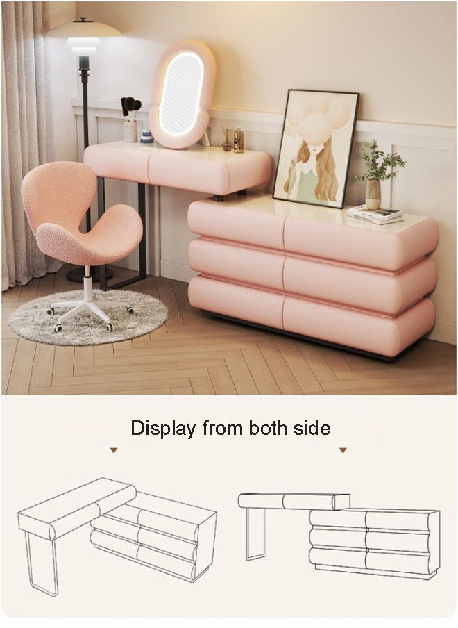 keke Multifunctional Makeup Vanity Dressing Table with Drawers and Chair 120 CM  - Image 2