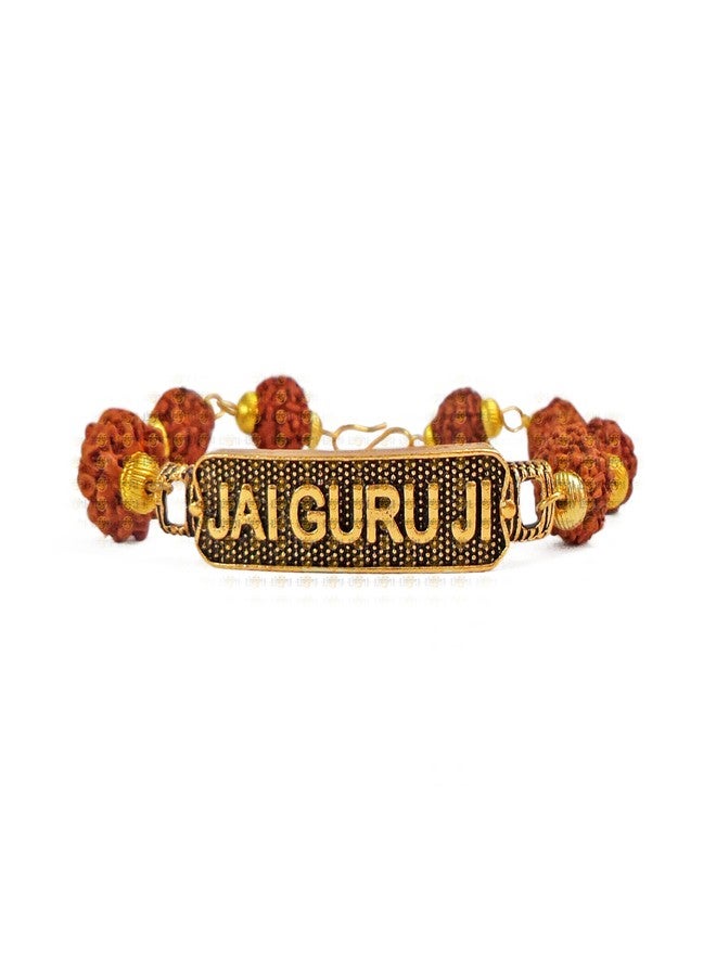 Viditi سوار فيديتي جوروجي للرجال | أساور جوروجي | أساور جورو جي | أساور جوروجي سواروب | أساور Guruji Blessings للرجال سوار Rudraksha Guru ji - Image 2