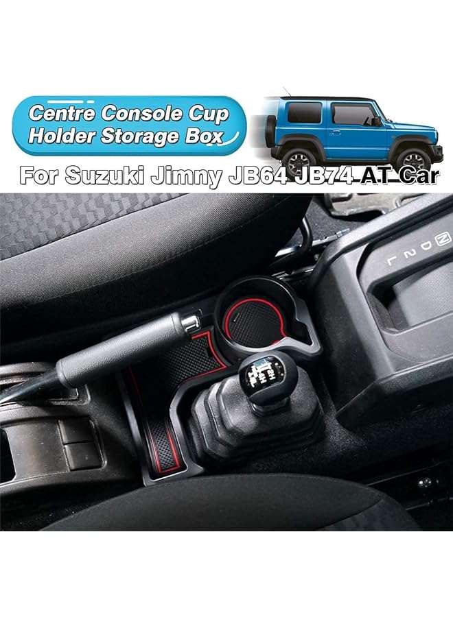 أوتوفيكس متوافق مع حامل أكواب وحدة التحكم المركزية 2019-2023 سوزوكي جيمني Jb64W Jb74W في موديلات الملحقات منظم وحدة التحكم المركزية - Image 2