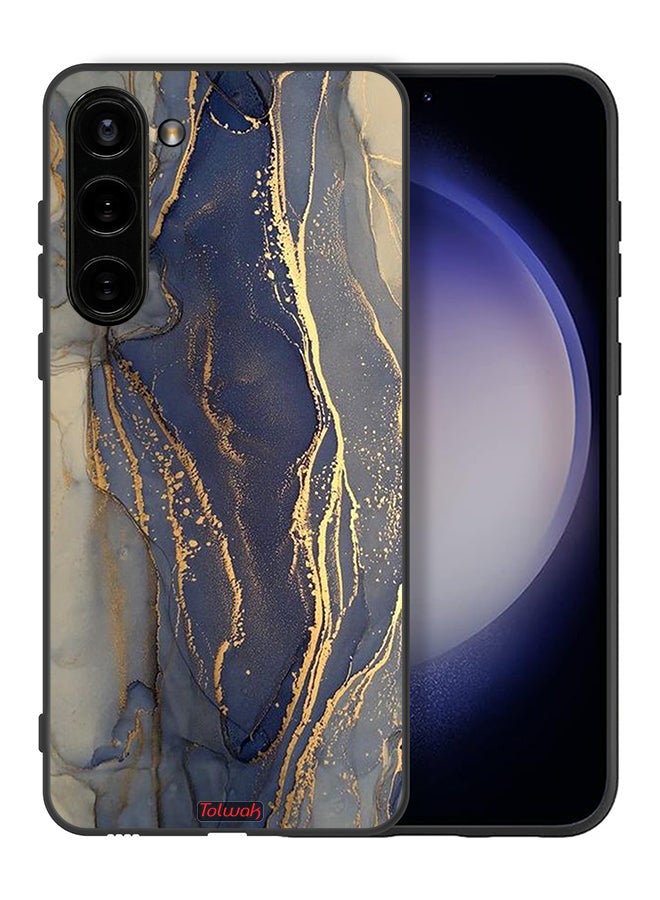 Tolwak Samsung Galaxy S23 Plus 5G Protective Case Cover Gliter Marble Pattern - Image 2