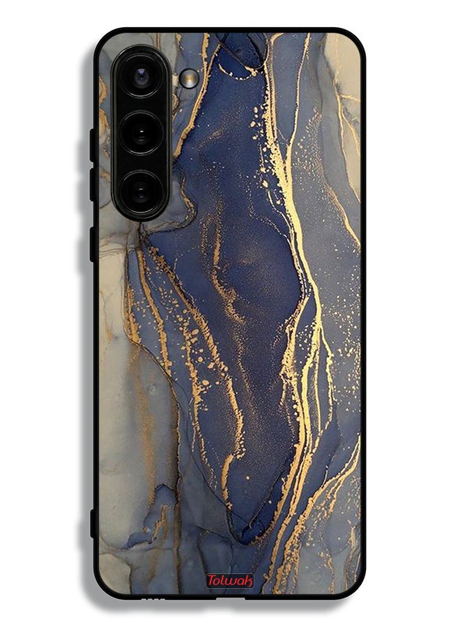Tolwak Samsung Galaxy S23 Plus 5G Protective Case Cover Gliter Marble Pattern - Image 3