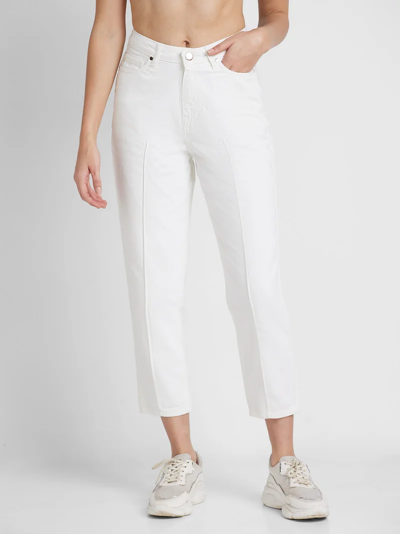 جلو باص Women Mid-Rise Boyfriend Fit Jeans