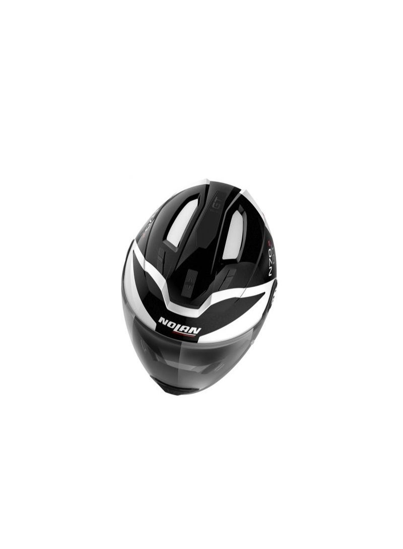 Nolan Helmet Crossover N70-2 GT GLARING N-COM 49 Metal White - Image 3