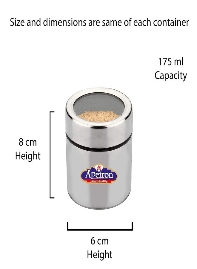 Apeiron Premium Spice Box and Masala Dabba - 6 Piece Set (Pack of 2) - Dry Fruit Container, Kitchen Storage Box - Image 4