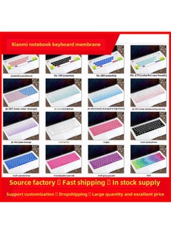 Suitable For Millet 13Redmi G Game This Red Rice 14 2022 Notebook Silicone Keyboard Protective Film-Color:TPU-Dimensions:J15 Millet 2018 15.6 Inch (with Number Keys)