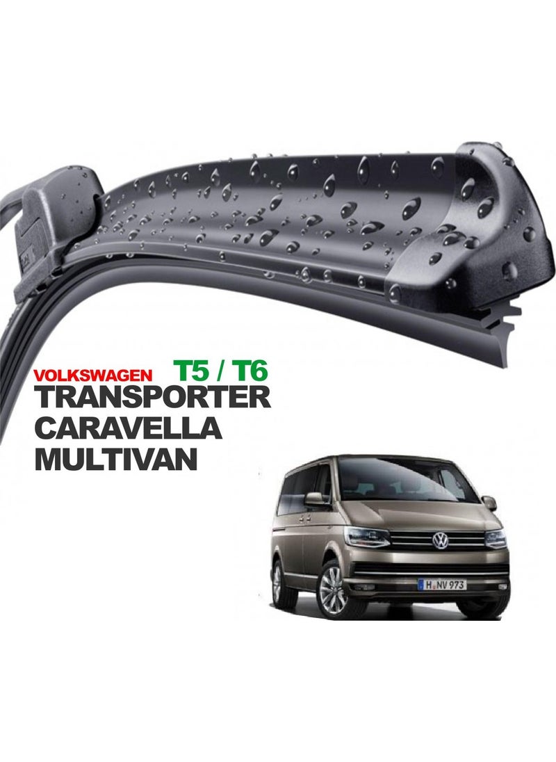 RBW Volkswagen T5 Caravelle, 2007 and Later / Wiper, Banana Type, Set, 600mm+600mm 