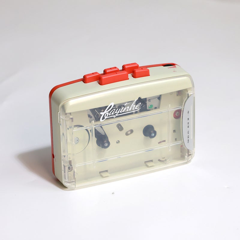 Bayin Box Transparent Retro Tape Recorder Portable Recorder Walkers Headphones Play Tape Recording Sale - Image 1
