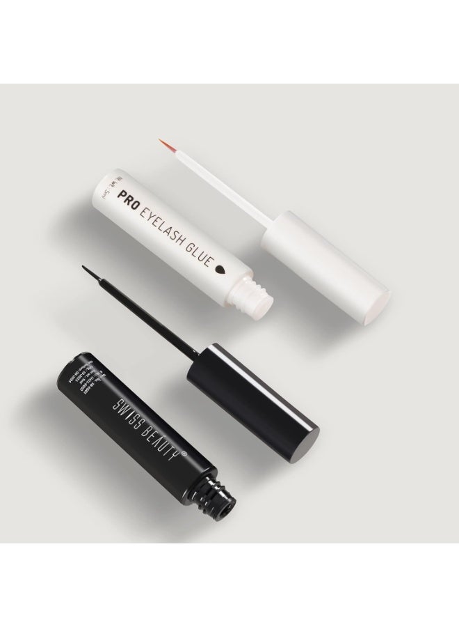 Swiss Beauty Pro Eyelash Glue - Black, Eye Makeup, PH balanced Waterproof, Long -Lasting Dries down clear  5Ml - Image 5