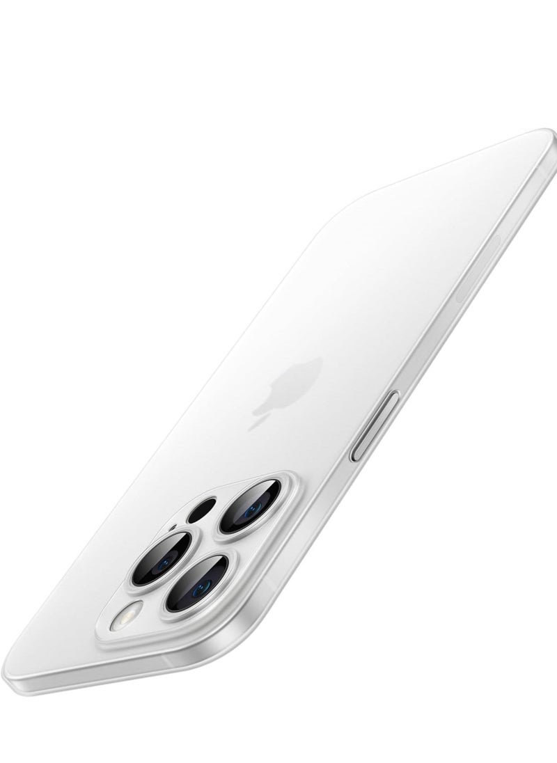 ELTRAZONE Ultra Slim (0.35mm Thin) Case for iPhone 14 Pro 6.1-Inch | Camera Lens Cover Full Protection | Lightweight Matte Finish PP Hard Minimalist Case | Supports Wireless Charging | Frosted Clear - Image 1