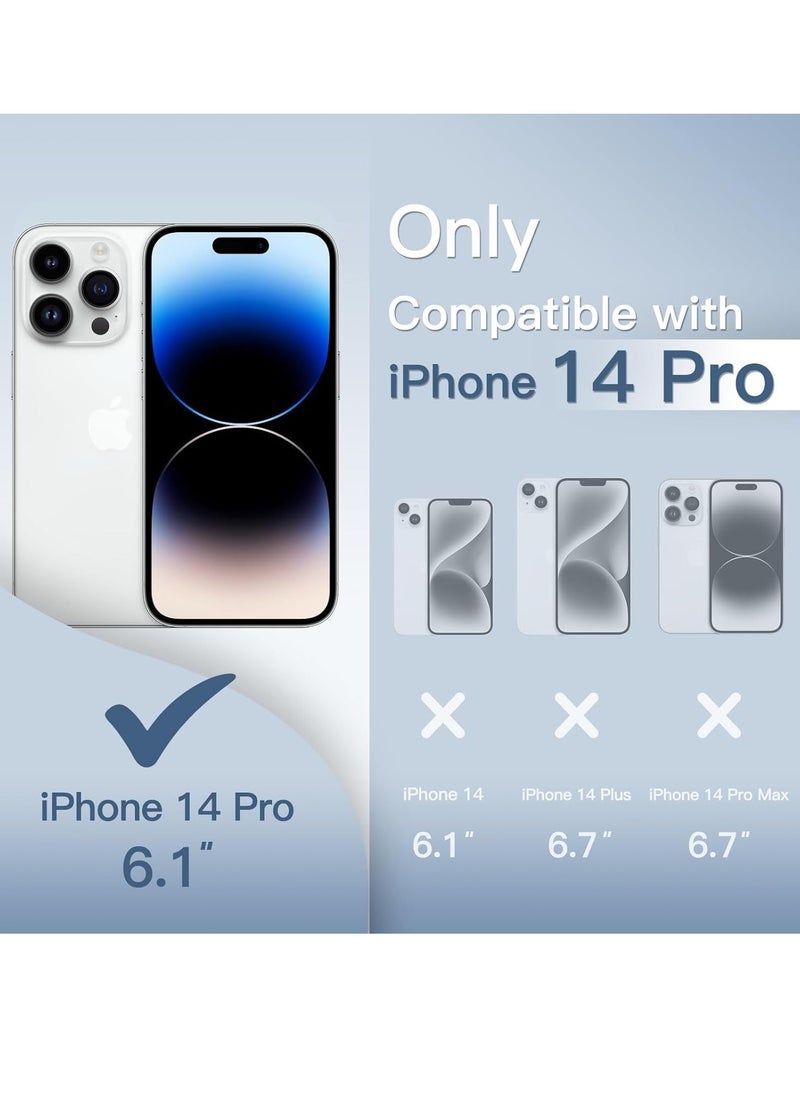 ELTRAZONE Ultra Slim (0.35mm Thin) Case for iPhone 14 Pro 6.1-Inch | Camera Lens Cover Full Protection | Lightweight Matte Finish PP Hard Minimalist Case | Supports Wireless Charging | Frosted Clear - Image 2