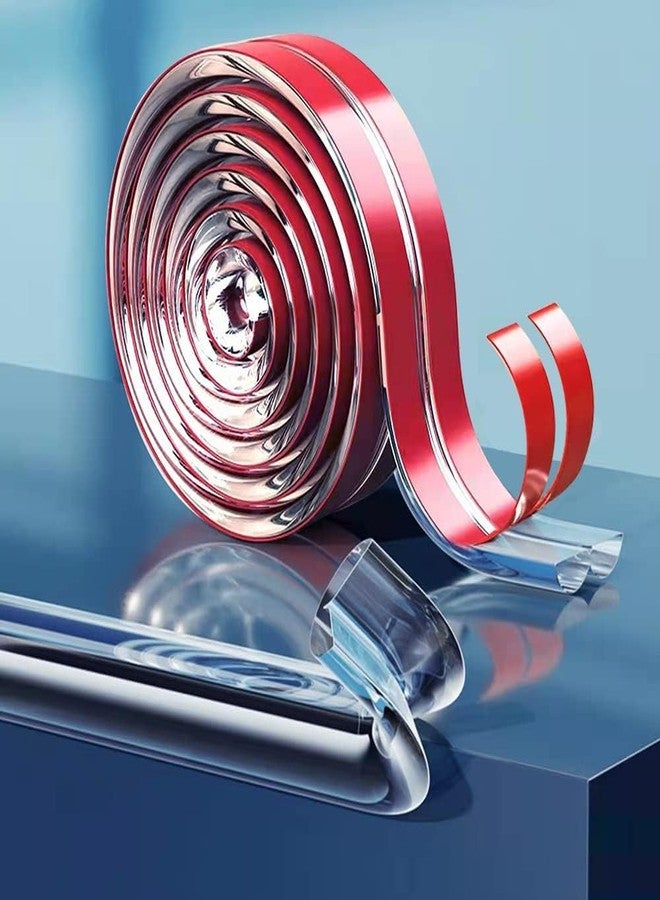 Delzon شريط أمان للأطفال من ديلزون، ناعم ومتين، لحماية الحواف والزوايا، مصنوع من مادة السيليكون للأثاث والمكاتب والزوايا الحادة (3، 2 متر). - Image 4