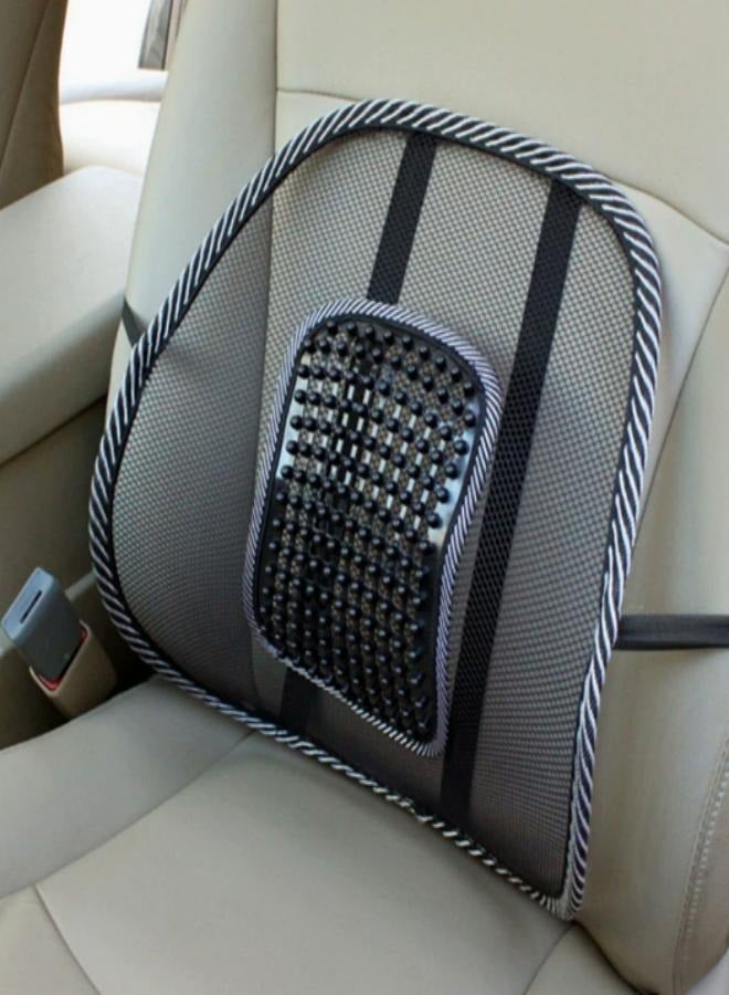 Car Seat Lumbar Support Pillow - Ergonomic Breathable Mesh with Massage Beads | Heat-Resistant Back Pain Relief for Long Drives (Fits All Car Seats) - Image 4