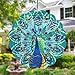DKJOCKY Peacock Metal Wind Spinners Gifts for Women Mom Grandma Wife Hanging Wind Spinner for Outdoor Indoor Decorations 12 inch Wind Spinner for Christmas Thanksgiving Ornament Gifts - Image 3