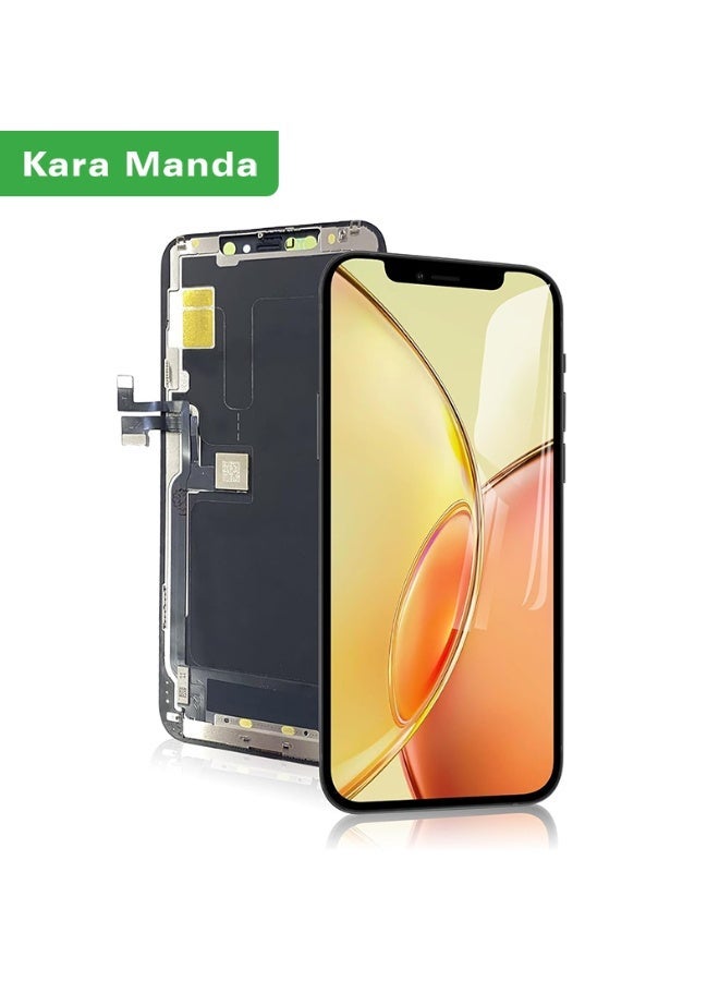 كاراماندا لشاشة iPhone 11 Pro Max البديلة مقاس 6.5 بوصة، شاشة LCD تعمل باللمس ثلاثي الأبعاد ومزودة بجهاز تحويل رقمي متوافقة مع الطراز (A2161، A2220، A2218) - Image 1