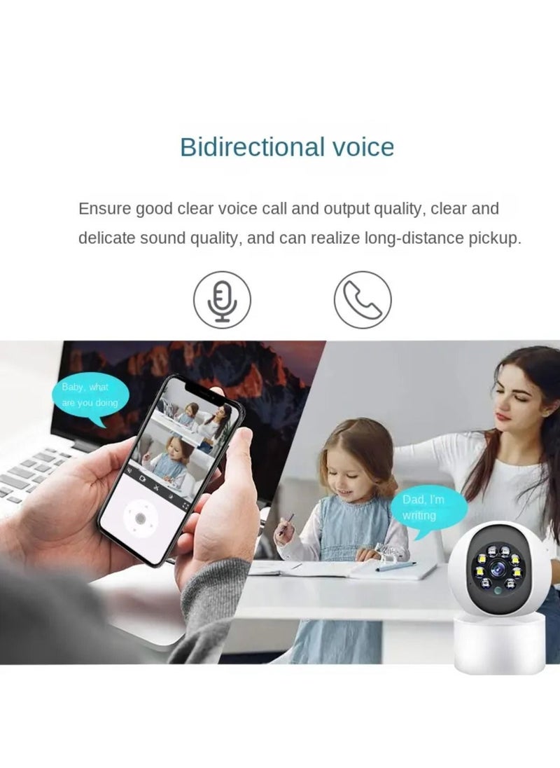 Generic - Home Security CCTV 360 PTZ Camera Two Way Audio Infrared Night Vision Remote Monitoring Wireless WiFi Indoor IP Camera - Image 1