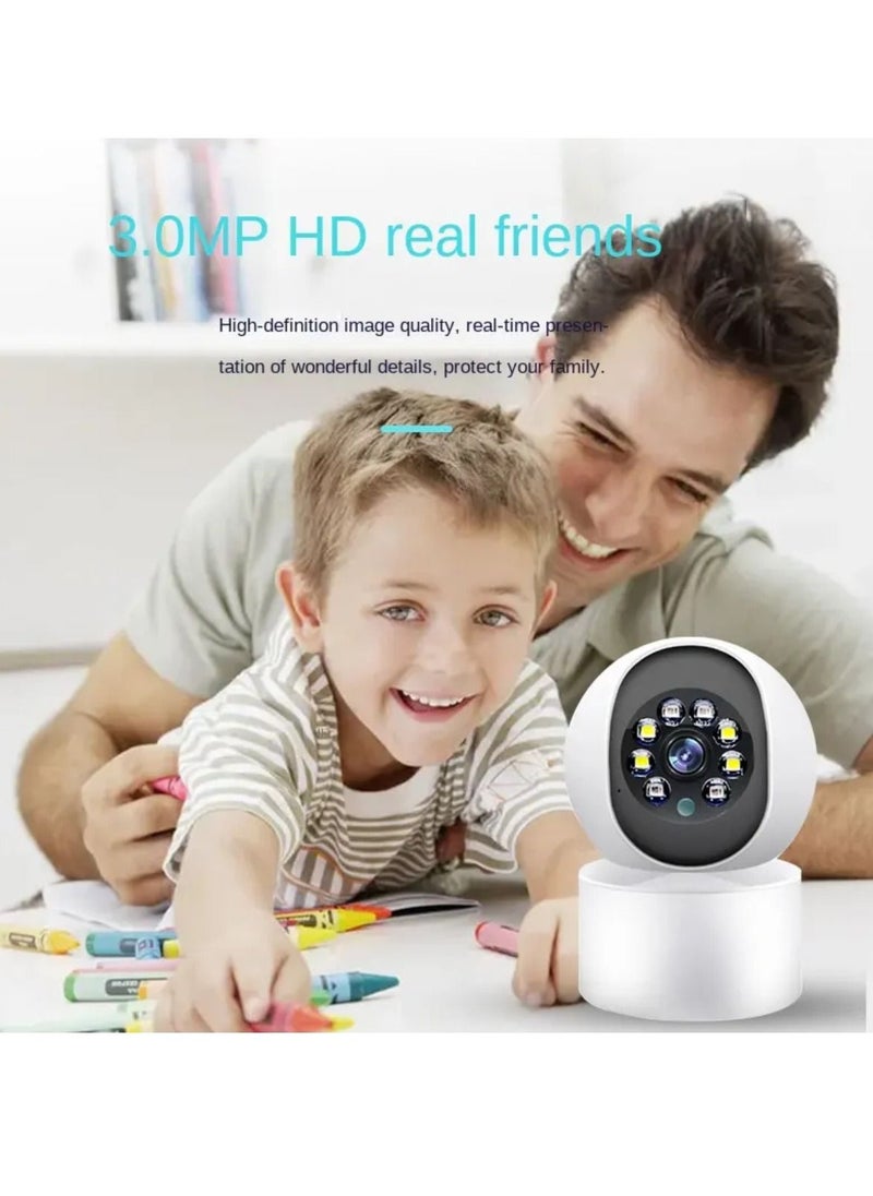 Generic - Home Security CCTV 360 PTZ Camera Two Way Audio Infrared Night Vision Remote Monitoring Wireless WiFi Indoor IP Camera - Image 1