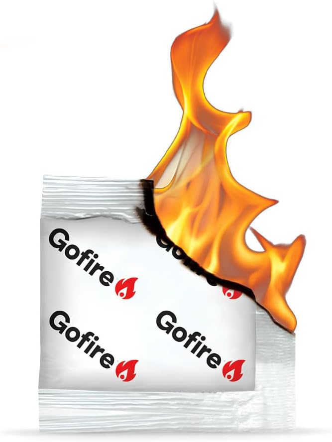GOFIRE أداة إشعال النار الشاملة - غير سامة، صديقة للبيئة، محمولة، مقاومة للعوامل الجوية لإشعال النار في التخييم، المشي، الرحلات، المدافئ، مواقد الخشب والمزيد! (100 قطعة) - Image 3