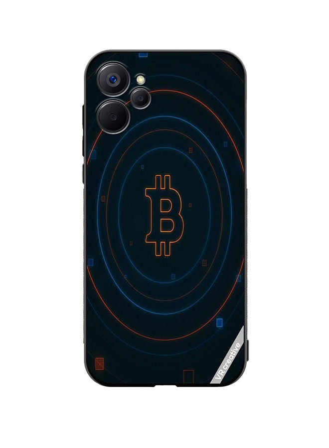 VR CREATIVE Protective Case Cover For Realme 9i 5G Bitcoin Design Multicolour - Image 1