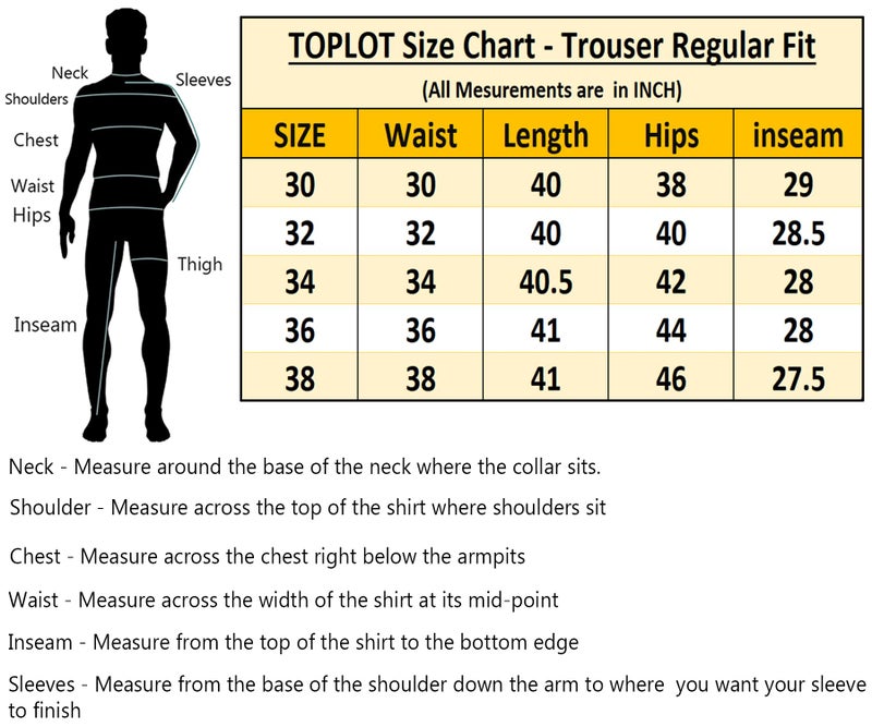 TOPLOT Men's Slim Fit Trousers | Stylish Casual Design | Comfortable Fit Wear | Clean Look Structure | Versatile Styling | Easy Movement Fit | Perfect for Casual & Office Wear (5226_30_Black) - Image 3