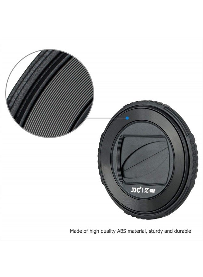 JJC LB-T01 Lens Cap Cover Protector for Olympus TG-7 TG7 TG-6 TG6 TG-5 TG5 TG-4 TG4 TG-3 TG3 TG-2 TG2 TG-1 TG1 Tough Waterproof Camera, Rotate to Open or Close Leaves, Made of ABS Materials - Black - Image 2