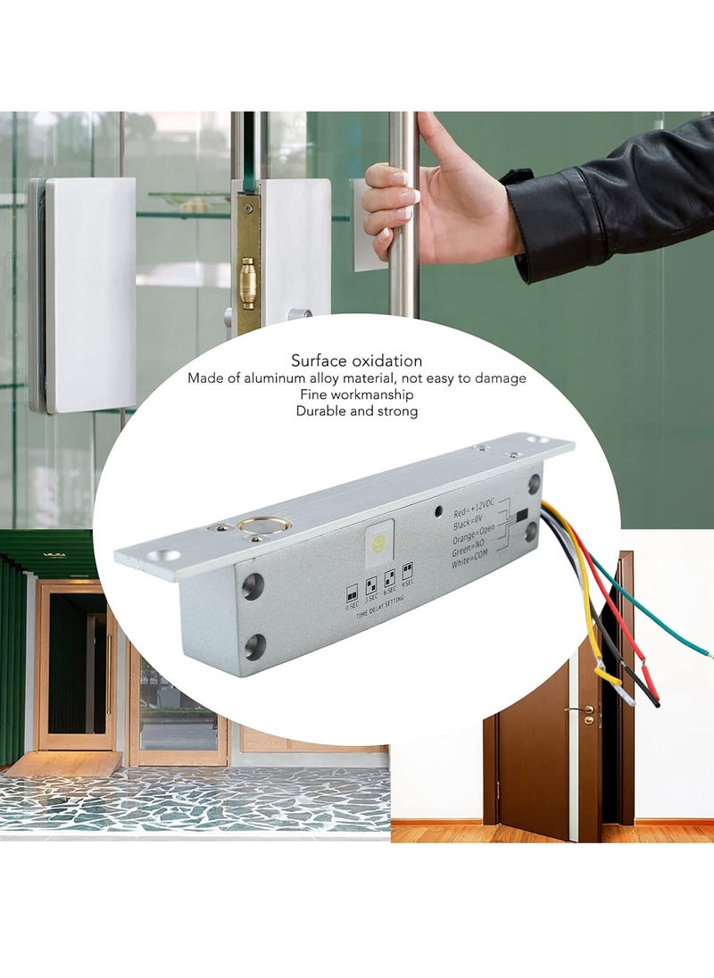 أغيمنكس 12V التلقائي المضادة للانهيار الكهربائية قفل الترباس الباب الضيق نظام مراقبة الدخول  - Image 2