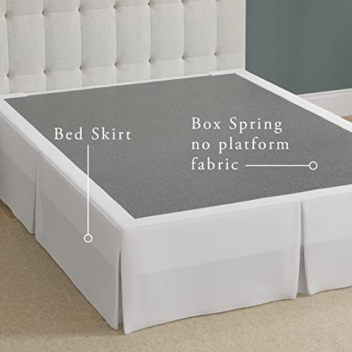 Bed Maker's Bed Maker’s Never Lift Your Mattress Bed Skirt, Designed for Box Spring Beds, Split Corners, 14 Inch Drop Length, King, White - Image 4