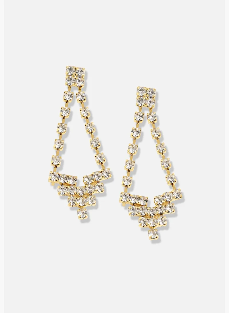 SOHI Silver Plated Designer Party Necklace and Earring Set For Women