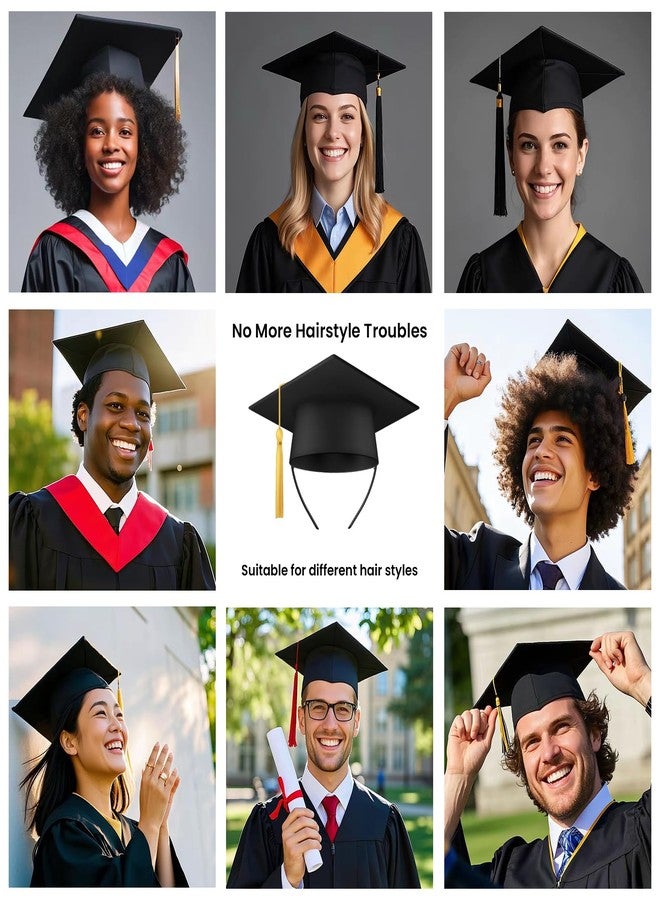 Somcthao Upgraded 2-Pack Graduation-Cap Headband - Secures Your Hair Style, Graduation Cap Insert, Graduation Gift - Image 5
