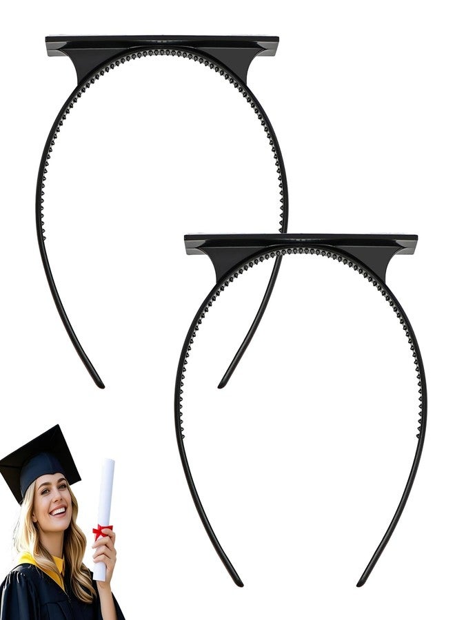 Somcthao Upgraded 2-Pack Graduation-Cap Headband - Secures Your Hair Style, Graduation Cap Insert, Graduation Gift - Image 1