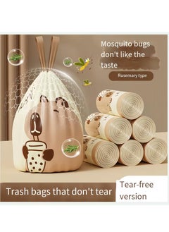 Generic Cute Bear Design small trash Bags, 100 Count, Self-Sealing, Roll Pack Small Garbage Bags for Office Bedroom Bathroom Trash Bags, White 4 Gal Small Trash Can Liners45*45cm (100)  - Image 2