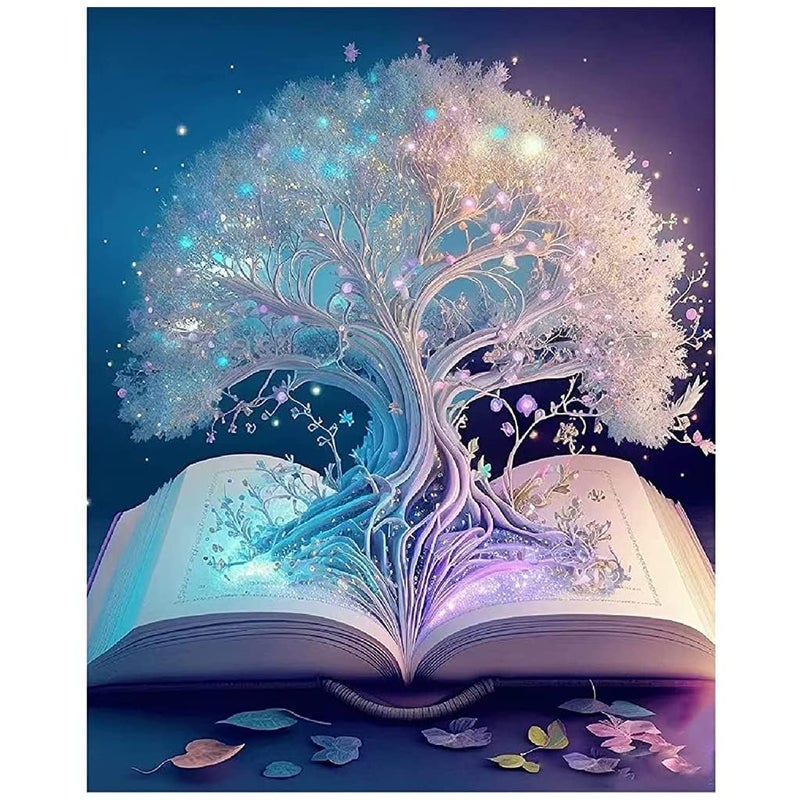 Keskriva Keskriva Diamond Painting Kit 30 X 40cm Bright Moon 5D Tree of Life Theme Adults Kids NonFoldable  - Image 1
