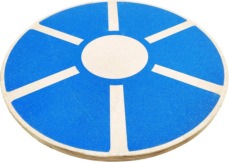 Fitvids BalanceFrom Non-Slip Wooden Wobble Balance Board Core Trainer 15.55-inch Diameter with 360 Rotation for Stability Training - Image 2