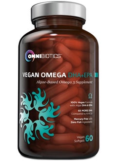 OmniBiotics Vegan Omega Dha+Epa  Mdcertified Prenatal Dha With Epa  8X More Dha Than Krill Oil! Fishfree Omega Essential Fatty Acids Algal Omega3 Omega6 Dha Epa  - Image 1
