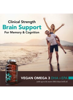 OmniBiotics Vegan Omega Dha+Epa  Mdcertified Prenatal Dha With Epa  8X More Dha Than Krill Oil! Fishfree Omega Essential Fatty Acids Algal Omega3 Omega6 Dha Epa  - Image 3