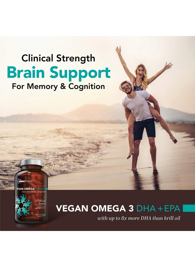 OmniBiotics - Vegan Omega Dha+Epa  Mdcertified Prenatal Dha With Epa  8X More Dha Than Krill Oil! Fishfree Omega Essential Fatty Acids Algal Omega3 Omega6 Dha Epa - Image 1