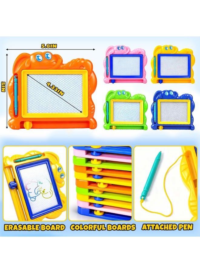 Hymaz 15 Pcs Mini Magnetic Drawing Board for Kids,Colorful Doodle Drawing Board for Toddlers 1-3, Erasable Doodle Board Tablet Writing Pad for Boys Girls Classroom Rewards Party Favors Bag Stuffers - Image 2