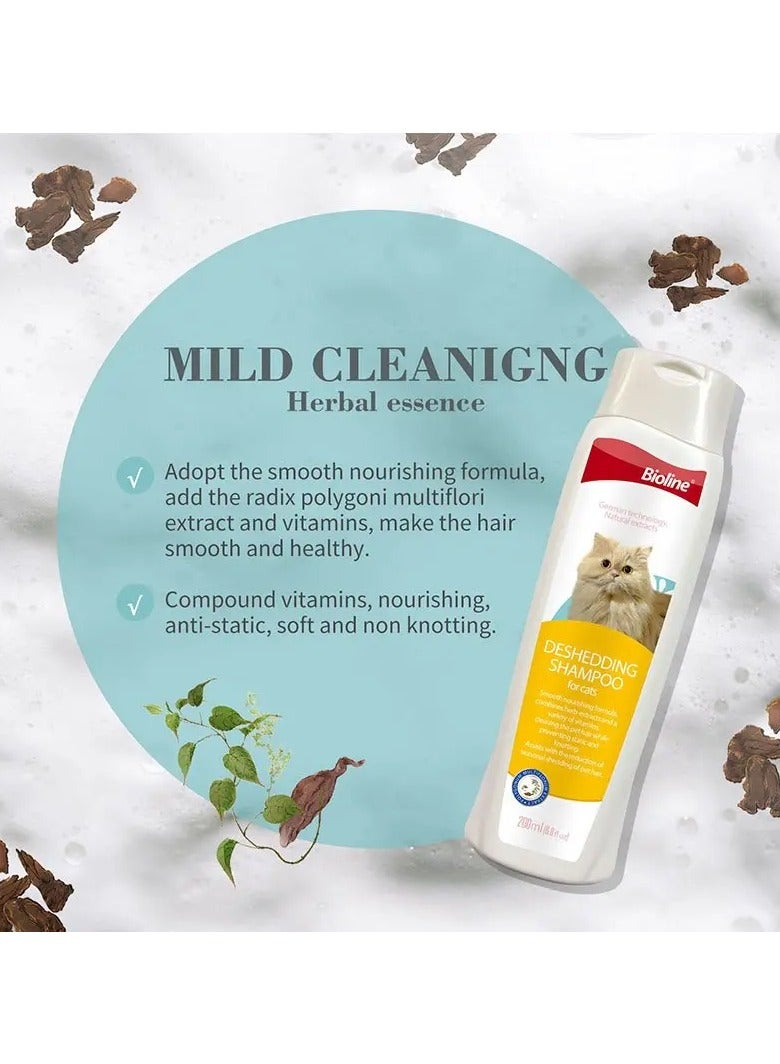 بايولاين شامبو بيولاين لإزالة تساقط الشعر للقطط 200 مل - Image 2