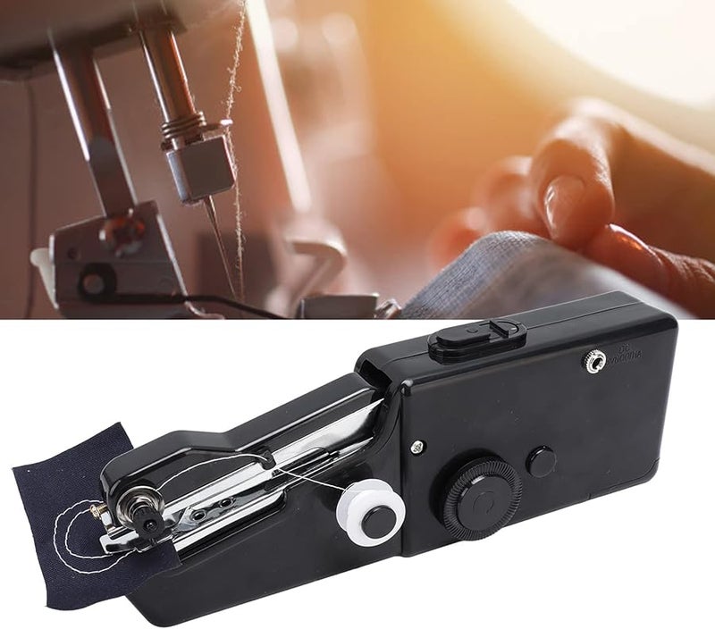 Black Handheld Sewing Machine Portable Electric Stitching Tool for Beginners Home Travel - Image 4