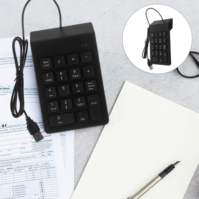 Mechanical Numeric Keypad 19 Keys Wired USB Number Pad For Banking And Desktop - Image 4