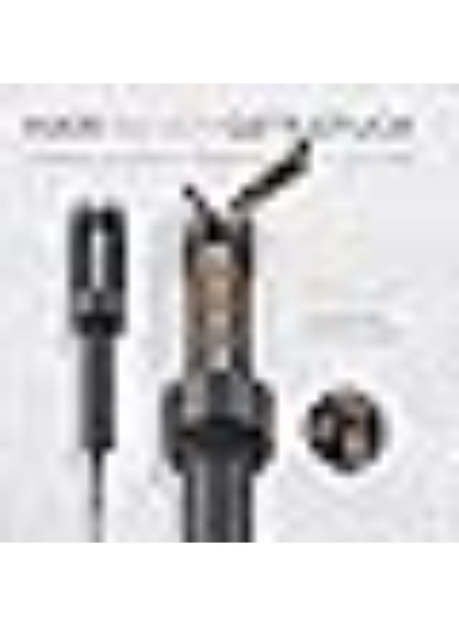 TYMO Automatic Rotating Curling Iron - TYMO CURLPRO Beach Waves Curling Wand, Portable Hair Curler, 500 Million Ionic, Dual Voltage & Lightweight for Travel, Ceramic Coating, Metallic Gray, 25mm - Image 3